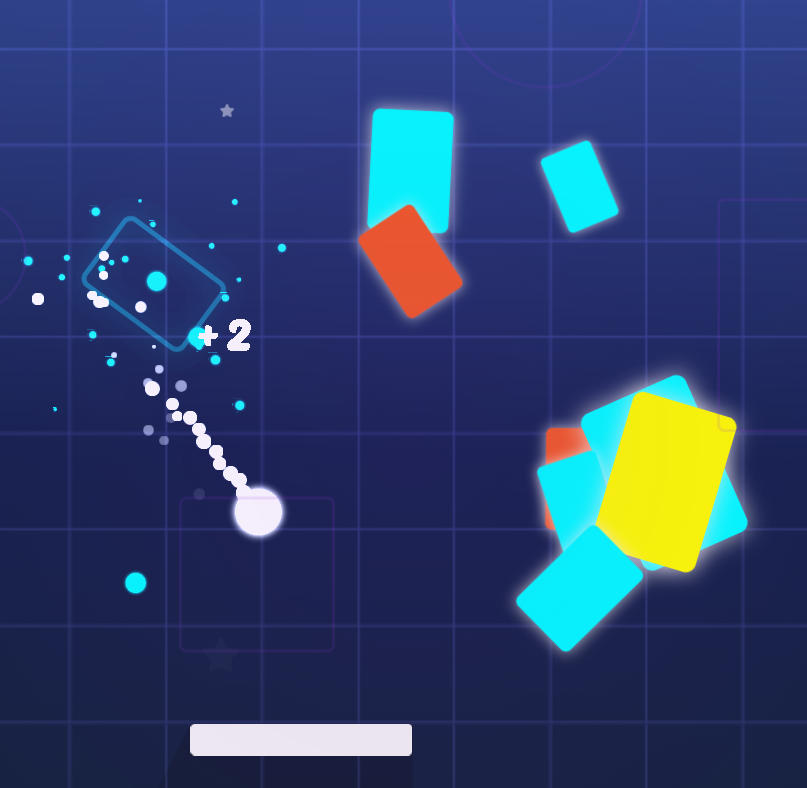 Brick Breaker Rush Yellow Upgrade - Massive multi-ball action triggered by yellow power-up bricks